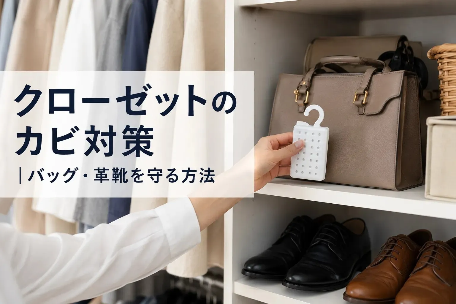 【対策】クローゼットのカビ｜バッグと革靴をカビから守る方法