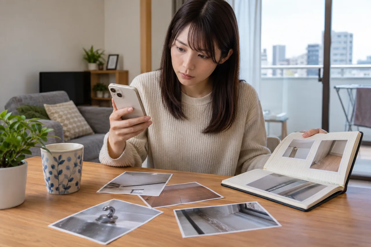 室内の湿りについて管理会社と相談する入居者